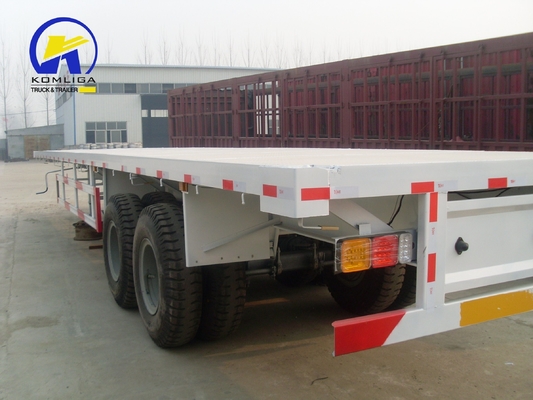 12 Unidades Pneus 2 eixos 25ft plataforma caminhão trailer para tarefa pesada no mercado da África
