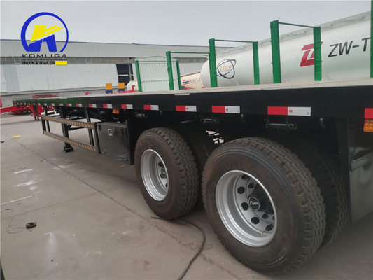 2 eixos de segunda mão 25FT Container Light Semi Trailer Heavy Duty Grade 13t/16t