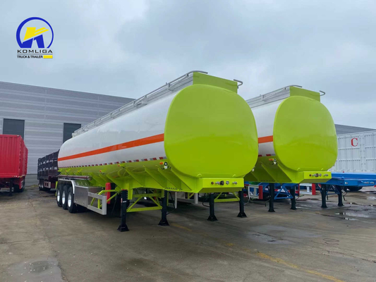 1820mm 3 eixos de combustível tanque de óleo de alumínio de carbono 42000L 45000 litros de combustível tanque de reboque