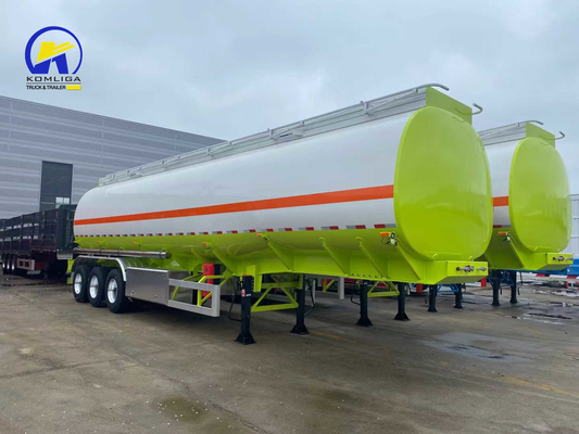 1820mm 3 eixos de combustível tanque de óleo de alumínio de carbono 42000L 45000 litros de combustível tanque de reboque