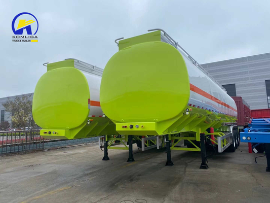 1820mm 3 eixos de combustível tanque de óleo de alumínio de carbono 42000L 45000 litros de combustível tanque de reboque