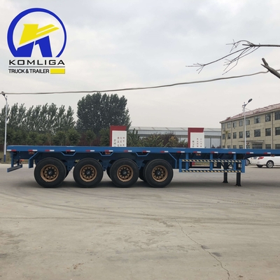 4 eixos 40FT 45FT 40 Tons Drop Container Flatbed Semi-trailer com certificação ECE