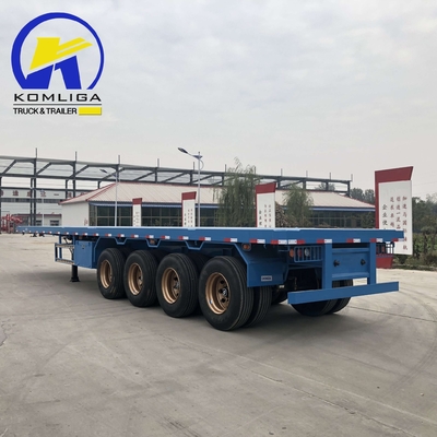 4 eixos 40FT 45FT 40 Tons Drop Container Flatbed Semi-trailer com certificação ECE
