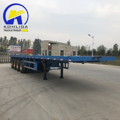 4 eixos 40FT 45FT 40 Tons Drop Container Flatbed Semi-trailer com certificação ECE