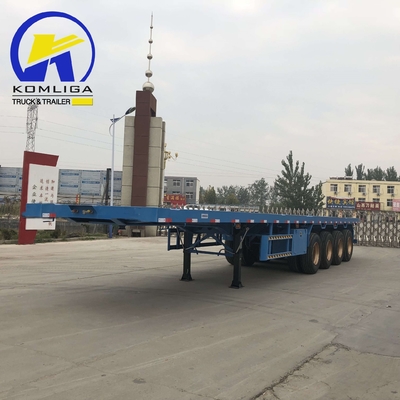 4 eixos 40FT 45FT 40 Tons Drop Container Flatbed Semi-trailer com certificação ECE