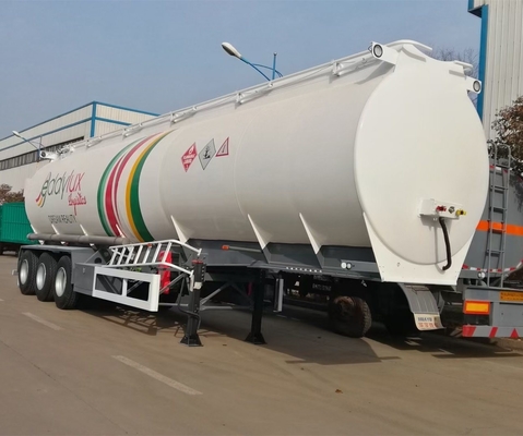 36000-42000 litros de tanque de combustível diesel Trailers com uma manivela e uma chave de cabeça de eixo