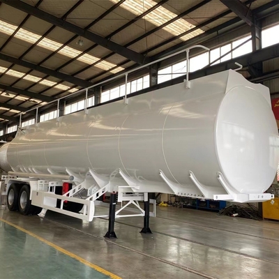 36000-42000 litros de tanque de combustível diesel Trailers com uma manivela e uma chave de cabeça de eixo
