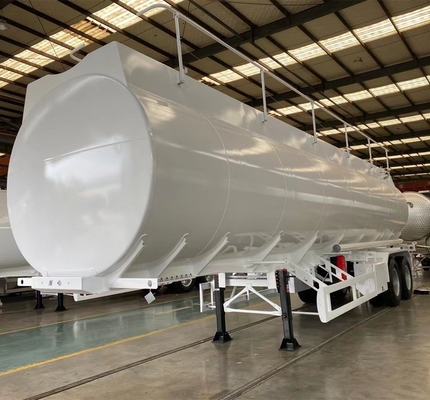 36000-42000 litros de tanque de combustível diesel Trailers com uma manivela e uma chave de cabeça de eixo