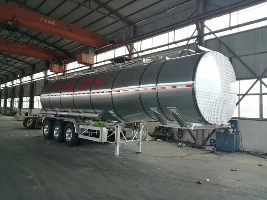 36000-42000 litros de tanque de combustível diesel Trailers com uma manivela e uma chave de cabeça de eixo