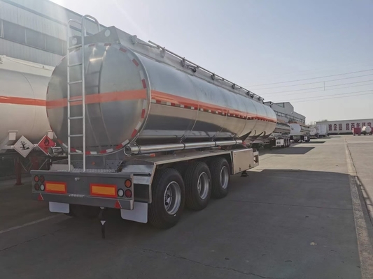 36000-42000 litros de tanque de combustível diesel Trailers com uma manivela e uma chave de cabeça de eixo