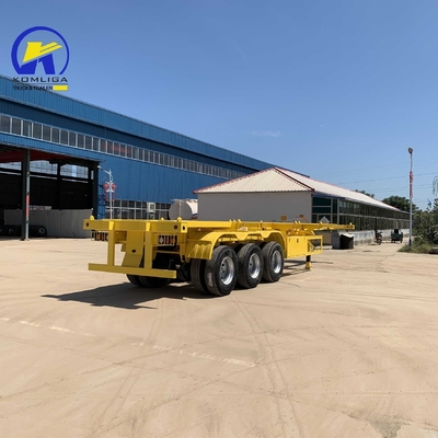 40FT 40 toneladas Esqueleto Chassis Caminhão Container Trailers Flatbed Top e Superior de aço