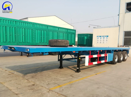Reboque de três eixos para transporte de carga pesada 12 unidades de pneus 16 mm
