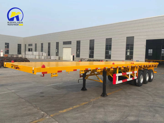 Semi-reboque de válvulas Wabco 40 toneladas 60 toneladas Capacidade para 3 eixos Container de transporte
