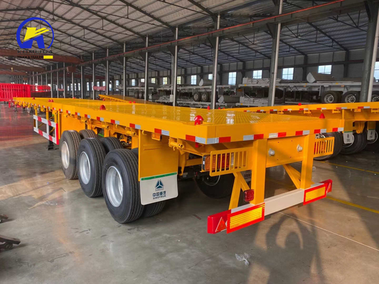Semi-reboque de válvulas Wabco 40 toneladas 60 toneladas Capacidade para 3 eixos Container de transporte