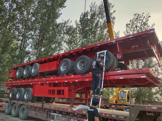Transporte facilitado com 3 eixos de semi-reboque e pneus 315/80r22.5