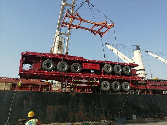 Transporte facilitado com 3 eixos de semi-reboque e pneus 315/80r22.5