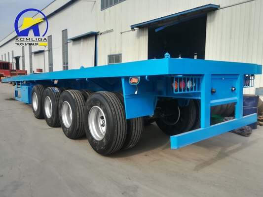 30-100t Capacidade de carga Wabco Valve Flat Deck Flatbed Truck Semi-trailer para o Turcomenistão