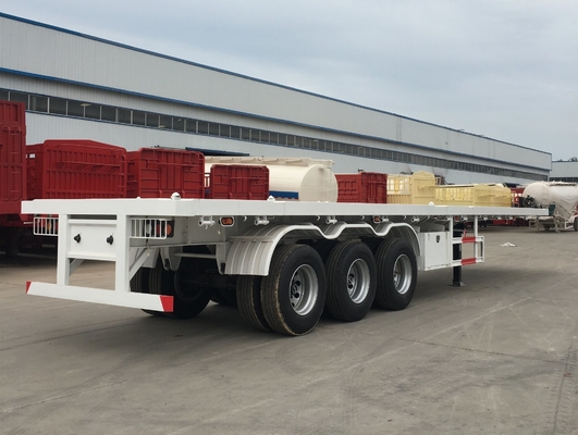 40FT 20FT Trackor Head Flatbed Container Semi-trailer com base de rodas de 7000-8000mm
