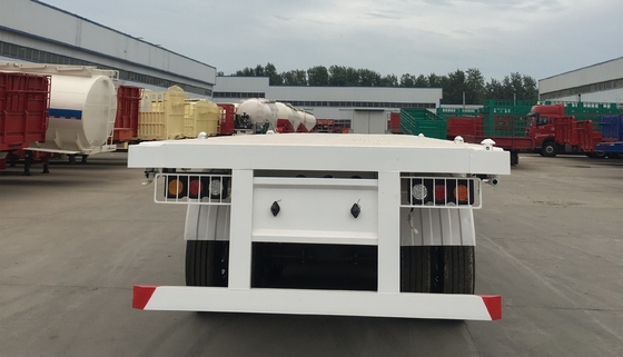 40FT 20FT Trackor Head Flatbed Container Semi-trailer com base de rodas de 7000-8000mm