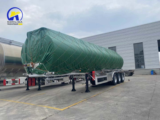 3 eixos Alumínio/aço carbono Tanque de combustível Semi-reboque Carril de mão Pneumático Competitivo