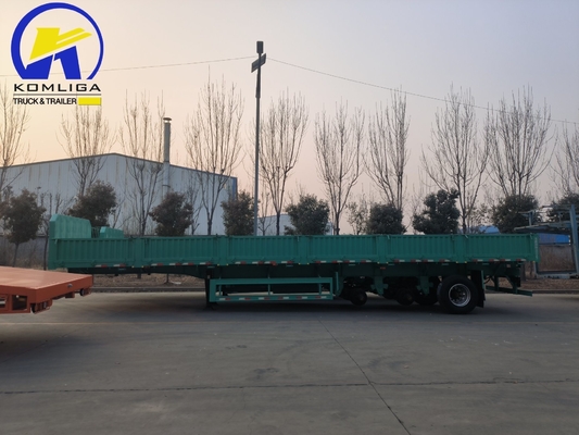 Semi-remolque de carga de 600 mm de 3 eixos Verdant de cor verde para as necessidades dos clientes