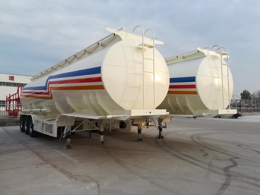 Tri-Axle 45000 Litros Diesel Oil Fuel Tanker Semi-trailer com 7000-8000mm base de roda