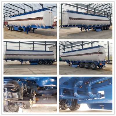 Tri-Axle 45000 Litros Diesel Oil Fuel Tanker Semi-trailer com 7000-8000mm base de roda