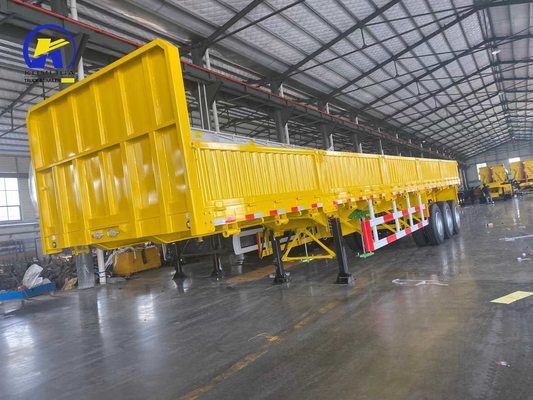 Personalização Semi-remolque de parede lateral de 40 pés para transporte de carga pesada