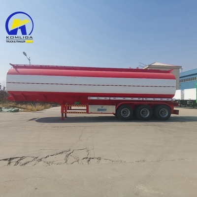 Suspensão Mecânica 3 eixos 42000L 45000 litros Alumínio Tanker de combustível Semi-reboque