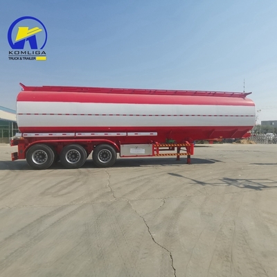 Suspensão Mecânica 3 eixos 42000L 45000 litros Alumínio Tanker de combustível Semi-reboque