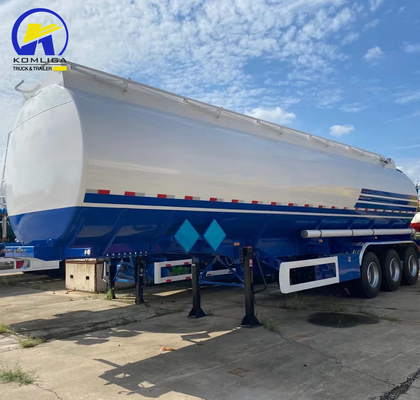 Suspensão mecânica 3 eixos 40000L/42000L/45000L Alumínio liga de tanque Semi-reboque