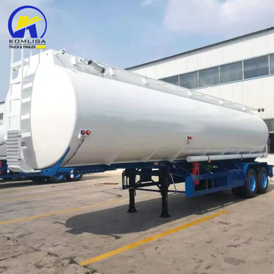 Suspensão mecânica 3 eixos 40000L/42000L/45000L Alumínio liga de tanque Semi-reboque