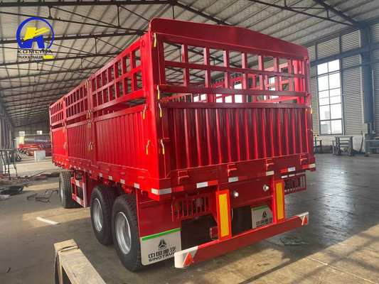 12500x2500x1650mm Caixa de ferramentas 1 peça 1m * 0,5m * 0,5m 3 eixos Sinotruk Full Trailer Truck