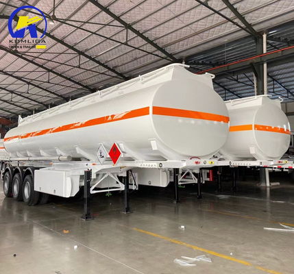 Tanque de óleo de combustível de 40000L Tri-axles Semi-reboque com válvula de adaptador API de descarga de 4 &quot;