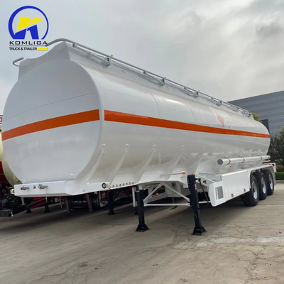 Tanque de óleo de combustível de 40000L Tri-axles Semi-reboque com válvula de adaptador API de descarga de 4 &quot;