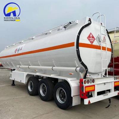 3 eixos 30000/40000/50000 litros Semi-reboque de óleo/diesel com mangueira de descarga de 2 peças
