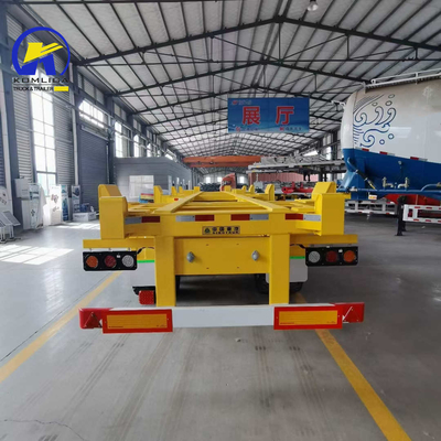 2 eixos Skeleton Semi-trailer para contêiner 20FT 40FT Skeleton Trailer em alta demanda