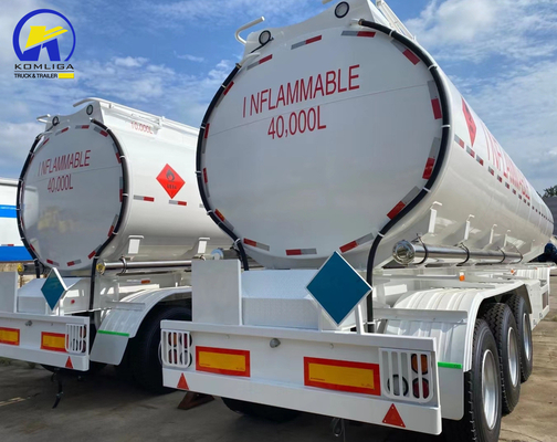 GCC Certificado 3 eixo 40 metros cúbicos Alumínio Tank Oil de combustível trailer para as necessidades africanas