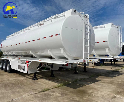 3 eixos 40000L combustível óleo gasolina tanque de petróleo bruto semi-reboque com sistema de travagem