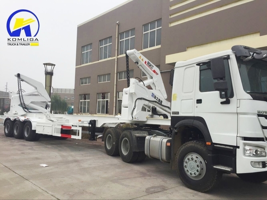 Slide Hydraulic 2*20FT 40FT Skeleton Container Side Loader Lifter para carga de contêineres