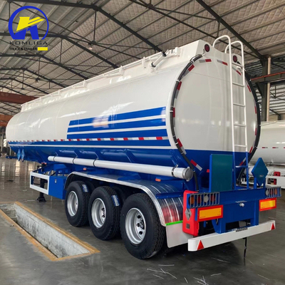 3 eixos 40000L/42000L/45000L/48000L/50000L Reboque de tanque de aço de alumínio Reboque de tanque de caminhão para suspensão mecânica e 6 M cada mangueira de descarga