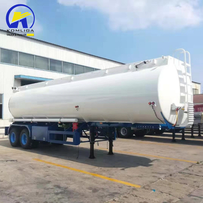 3 eixos 40000L/42000L/45000L/48000L/50000L Reboque de tanque de aço de alumínio Reboque de tanque de caminhão para suspensão mecânica e 6 M cada mangueira de descarga