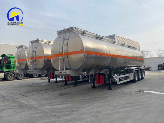 3 eixos 4 eixos tanque de combustível semi-reboque para transporte de petróleo Bogie Suspensão Design