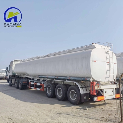 3 eixos 42cbm Tanque de combustível Semi-tailer Container de óleo Semi-reboque com apoio técnico