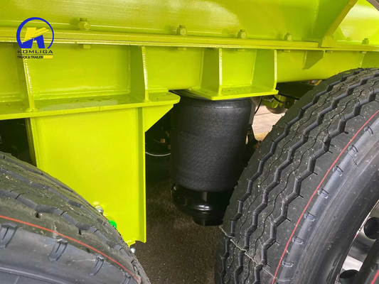 3 eixos 42cbm Tanque de combustível de cor branca e verde Semi-reboque com 12500*2500*1650mm Tamanho