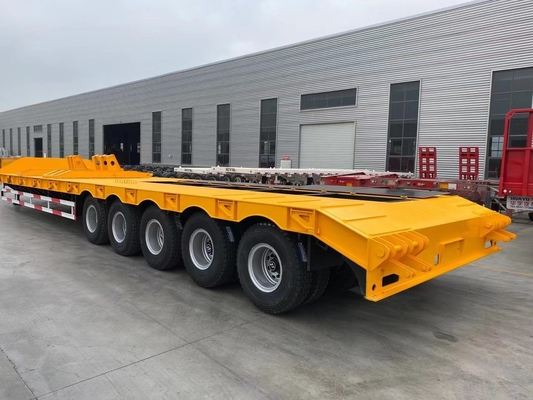 Customizado 3 eixo 4 eixo pesado 5 100 toneladas Lowbed Lowboy Low Loader Trailer