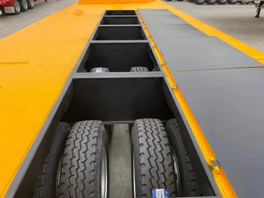 Customizado 3 eixo 4 eixo pesado 5 100 toneladas Lowbed Lowboy Low Loader Trailer