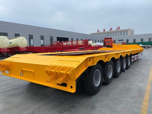 Customizado 3 eixo 4 eixo pesado 5 100 toneladas Lowbed Lowboy Low Loader Trailer