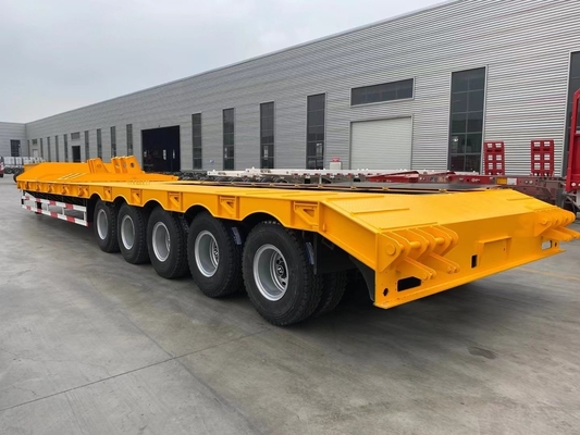 Customizado 3 eixo 4 eixo pesado 5 100 toneladas Lowbed Lowboy Low Loader Trailer
