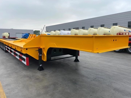Customizado 3 eixo 4 eixo pesado 5 100 toneladas Lowbed Lowboy Low Loader Trailer